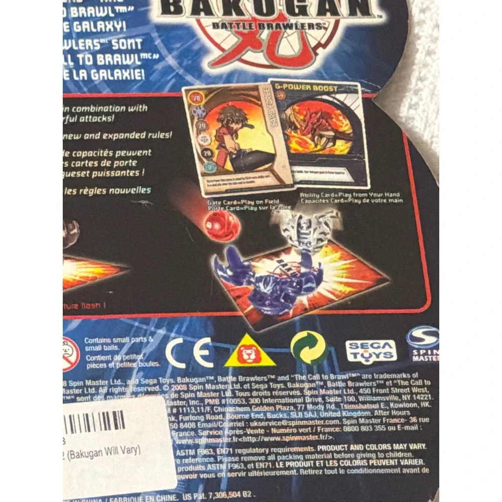 Bakugan‎ Battle Brawlers Booster Pack Series 2 With Metal Gate Card Blue Falcon